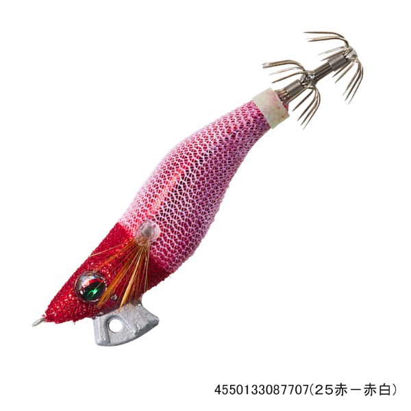 エメラルダス イカメタルドロッパーエギタイプRV25(25赤-赤白)